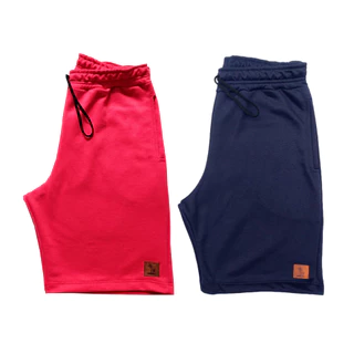 Kit 2 Bermuda de Moletom Shorts Masculina Academia Cores Sortidas