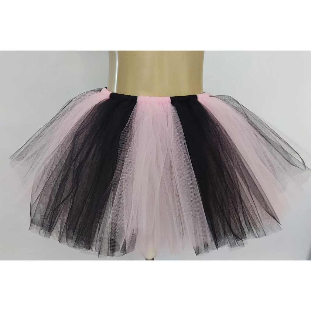 Saia de best sale bailarina preta