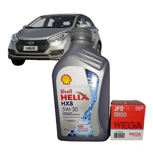 Kit Troca Óleo * 3 litros Shell 5w30 API SP Original Hyundai Hb20 1.0 ...