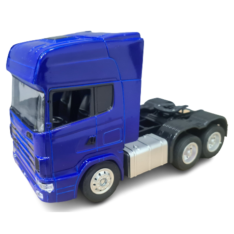 Caminhão Scania AZUL 1:18 Com Controle Remoto
