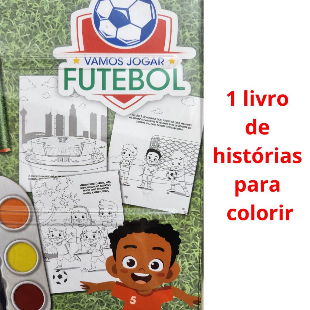 Super Color Pack - Vamos Jogar Futebol Livro De Colorir