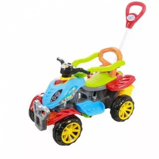 Carrinho Passeio Infantil Quadriciclo Andador Pedal Bebe