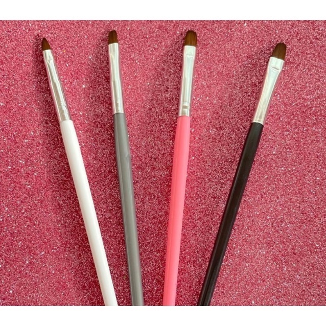 Kit Com 4 Pinceis Lingua De Gato Para Unhas De Gel