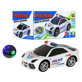 Carro de Polícia com luz e som 1:20 - Shiny Toys