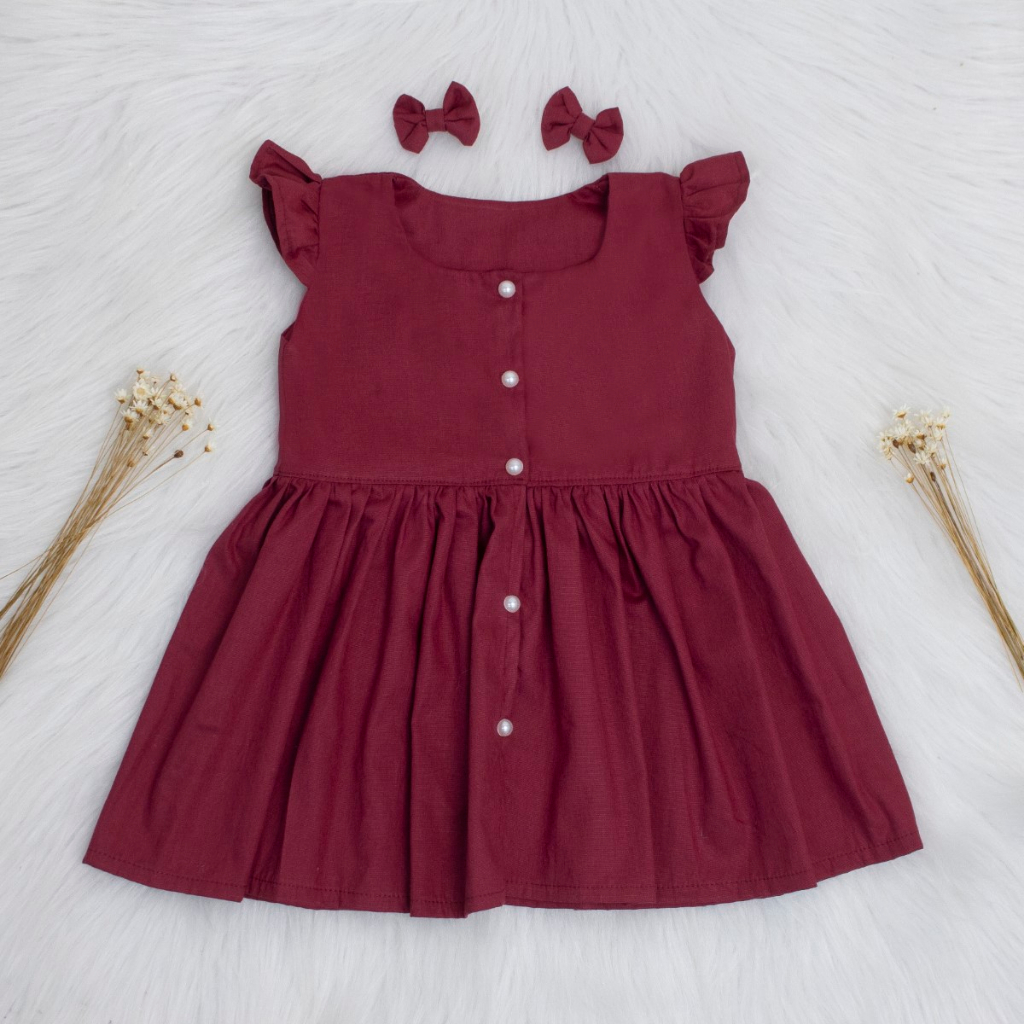 Vestido marsala para store bebe