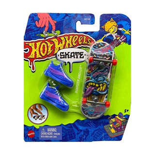 Hot Wheels - Skate de Dedo Com Tênis e Carro Básico