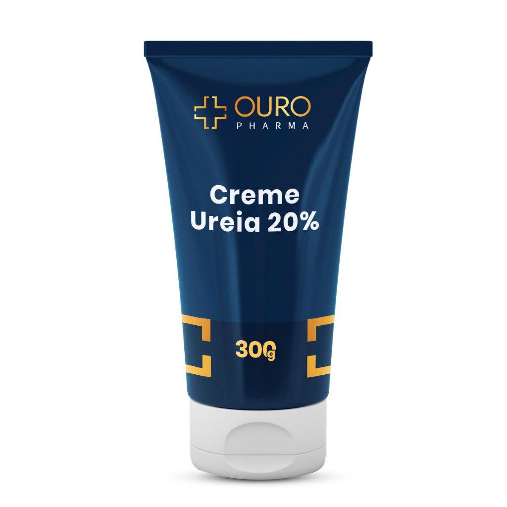 Ureia 20% 300gr Creme Hidratante Tratamento de Rachaduras Maciez e Suavidade