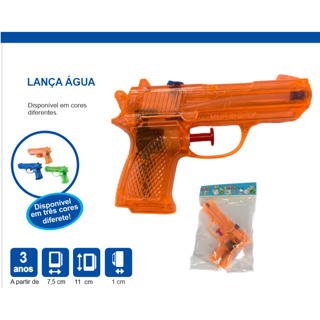 Arminha Rifle Pistola Revolver De Brinquedo Kit Com 3 Arma laranja