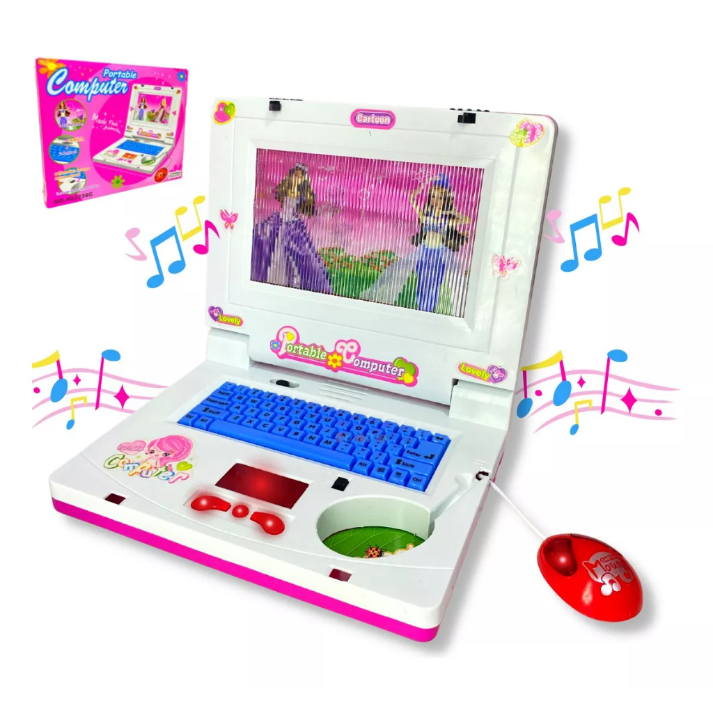Laptop 60 Atividades Bilingue Corrida Divertida – DM Toys