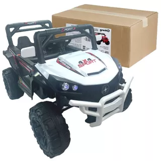 Carrinho Infantil Branco Pedal Quadriciclo Elétrico Passeio