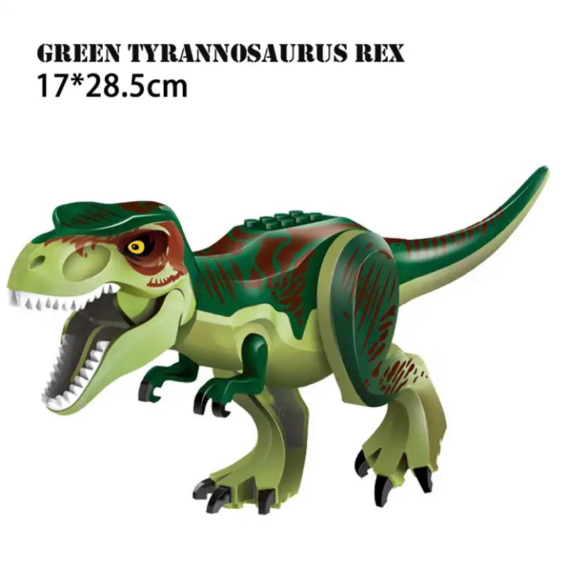 Dinossauro Tiranossauro Rex Verde Grande de Montar