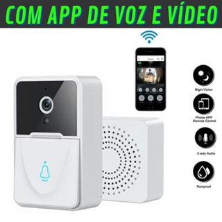 Campainha Inteligente Com Câmera Wi-Fi Kapbom Modelo X9 (O novo Vídeo  Porteiro) 