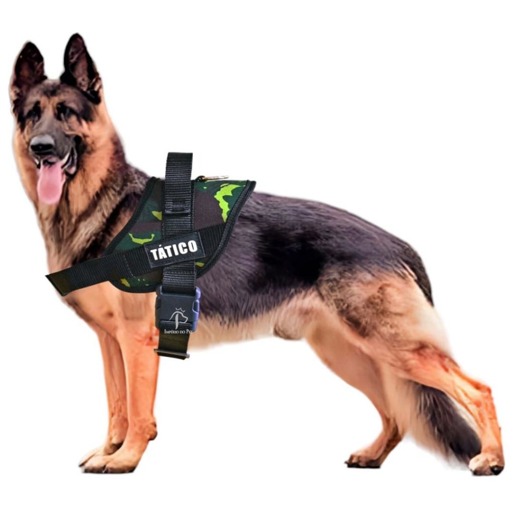 Peitoral Tático Coleira Para Cachorros Porte Grande e Médio S/guia ...