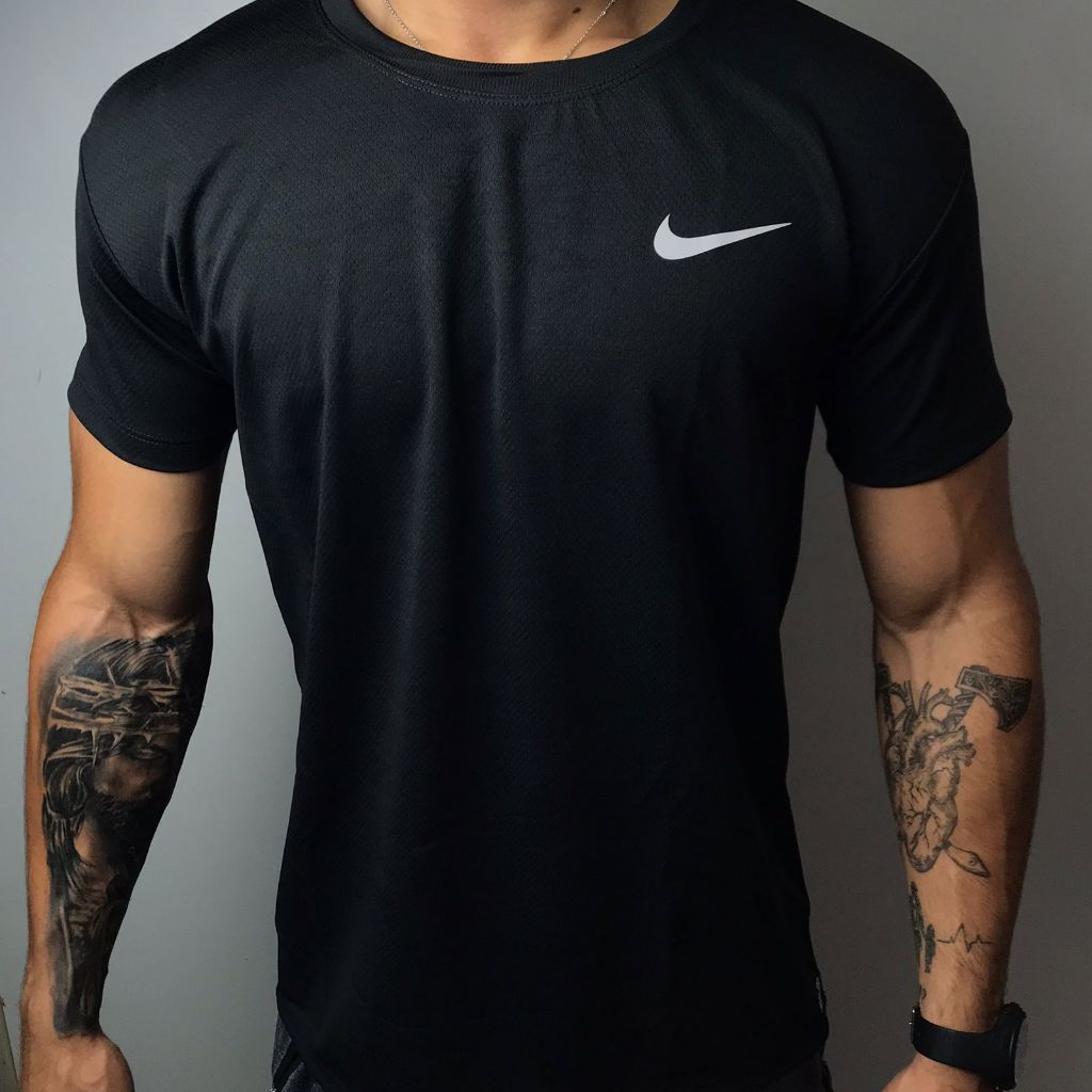 Camisa de manga Dry Fit Respirável Ultra Fit Academia Esporte Treino Masculino Corrida nk01
