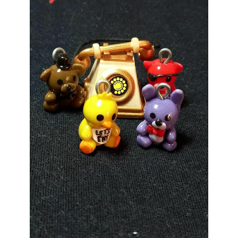 Freddy Fazbear Plushy Polymer Clay Keychain from Five Nights at Freddy's