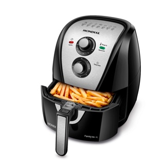 Fritadeira Sem Óleo Air Fryer Mondial AFN40-BI-PL 4L - Preta