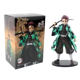 Action Figure Colecionável Demon Slayer Boneco Tanjiro Kamado Com Caixa Kimetsu No Yaiba