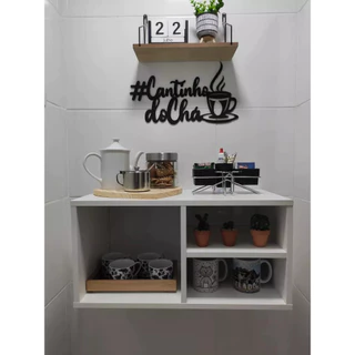 Nicho suporte para Cafeteira Branco suspenso - Preço Especial