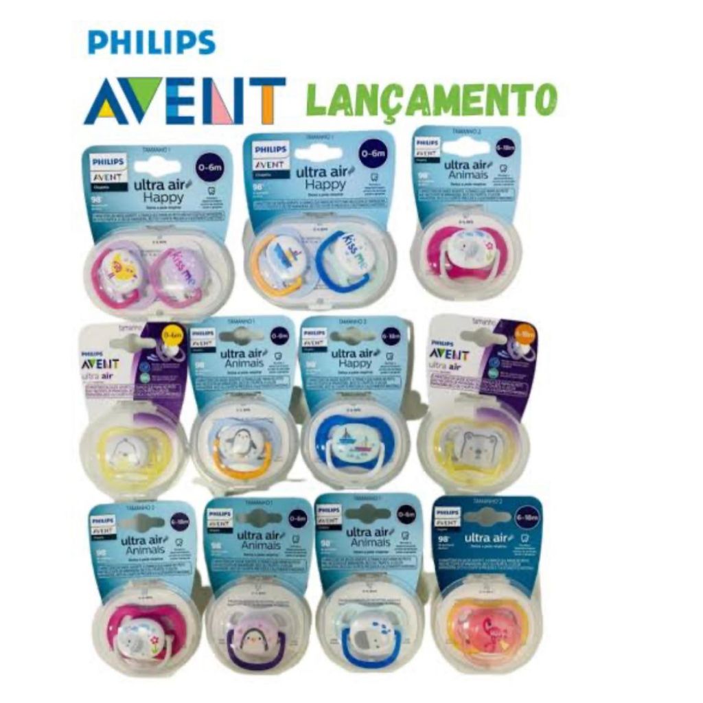 Chupeta Philips Avent Original Ultra Air Ultra Soft Menino Menina ...