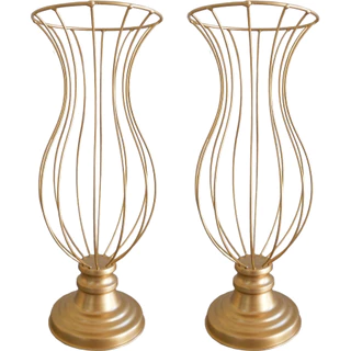 Vasos Armação 45cm Jarros Para Pedrarias Ou Pérolas Decoração Luxo Kit Festa Casamento