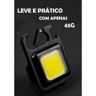 mini lanterna potente led 3 modos de iluminação portatil usb abridor de garrafa chaveiro