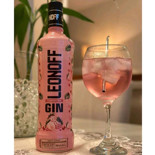 Lançamento Gin Leonoff Pinkberry Pimenta Rosa garrafa vidro 1L