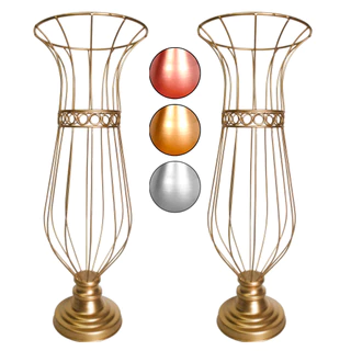 Vasos Jarros Armação Paris 60cm Para Pedrarias ou Pérolas Decoração Luxo Kit Festa