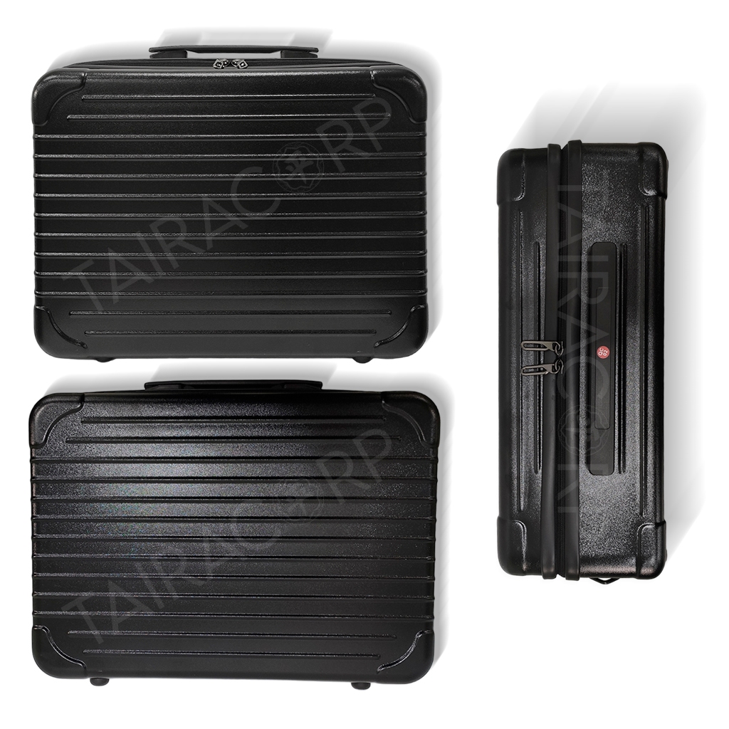 Maleta De Maquiagem Versátil Com Alça Espaçosa Preta