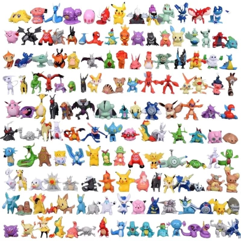 Miniatura de Pokémon bonecos colecionáveis figures pikachu | Shopee Brasil