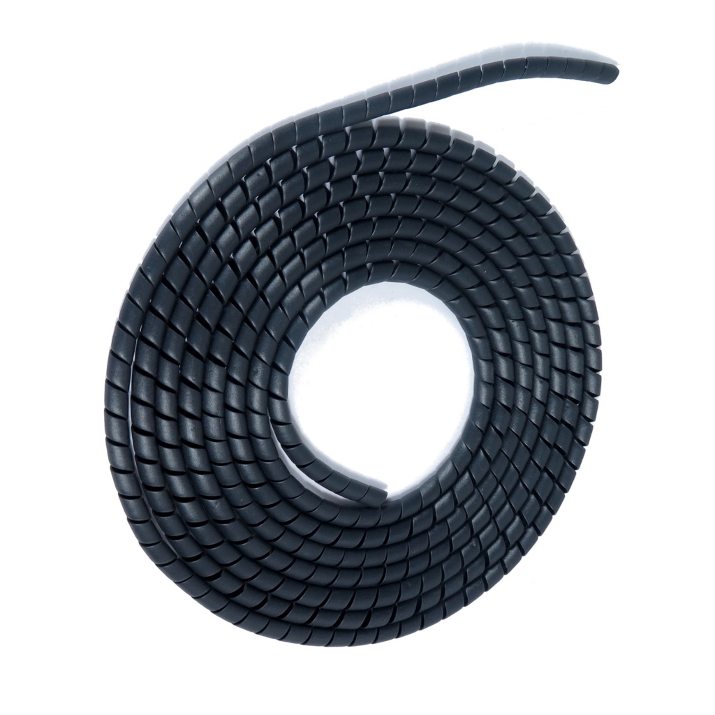 Organizador de Fios e Cabos Espiral 5m x 12 mm 1/2 Polegada 5 Metros