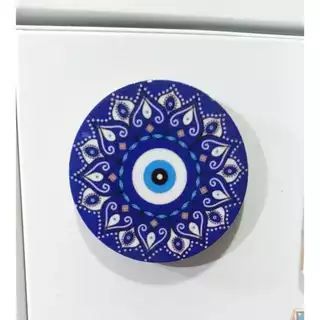 enfeite imã de geladeira azulejo decorativo olho grego(personalizamos com sua foto)