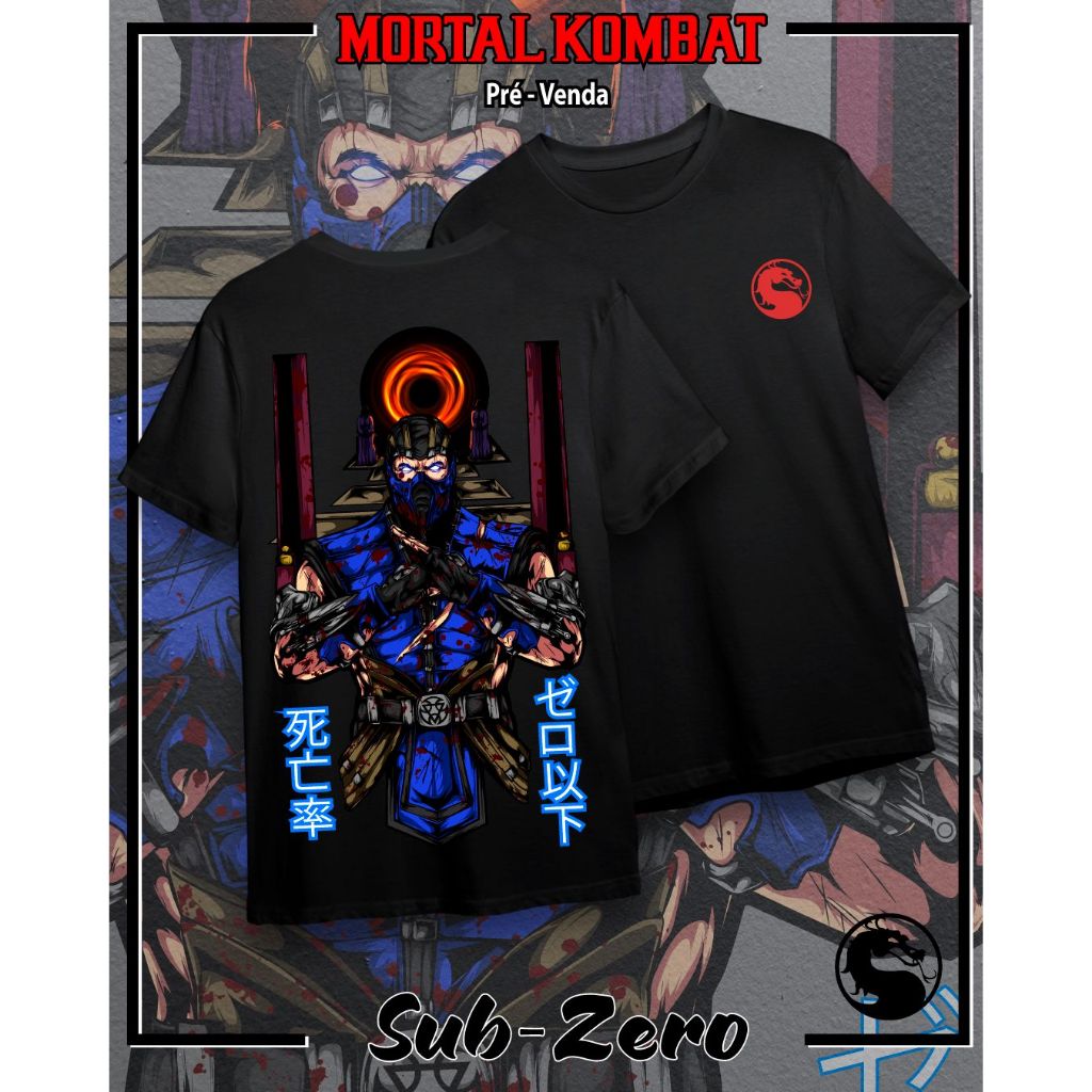 CAMISA SUB-ZERO - MORTAL KOMBAT | Shopee Brasil