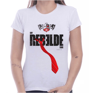 Soy Rebelde Camiseta Turnê 2023 Unissex Promoção Envio Imediato