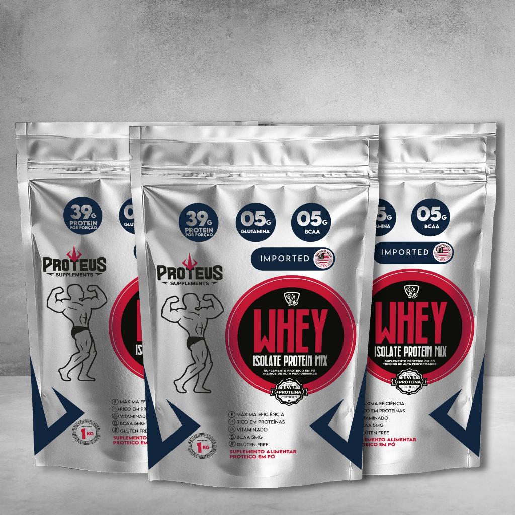 Whey Protein Iso Mix 3kg 39gr Proteina muito mais Resultados