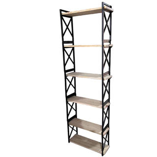 Estante Estilo Industrial Mod X Tamanho Total 20x60x185 Cm