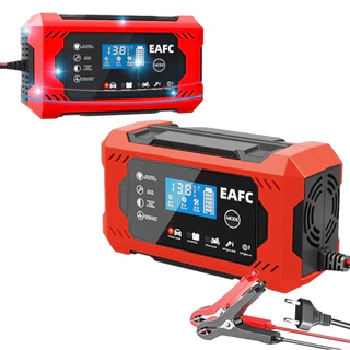 Carregador de Bateria Moto Carro Barco Jet Ski 2A 6A 10A 12v Display Digital Bivolt