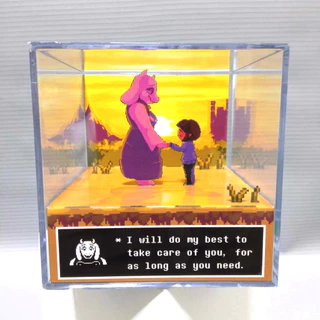Cubo Diorama Undertale Pôr do Sol