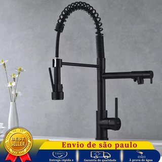 Torneira Gourmet Cozinha Monocomando Duo 50 Cm Premium Preto