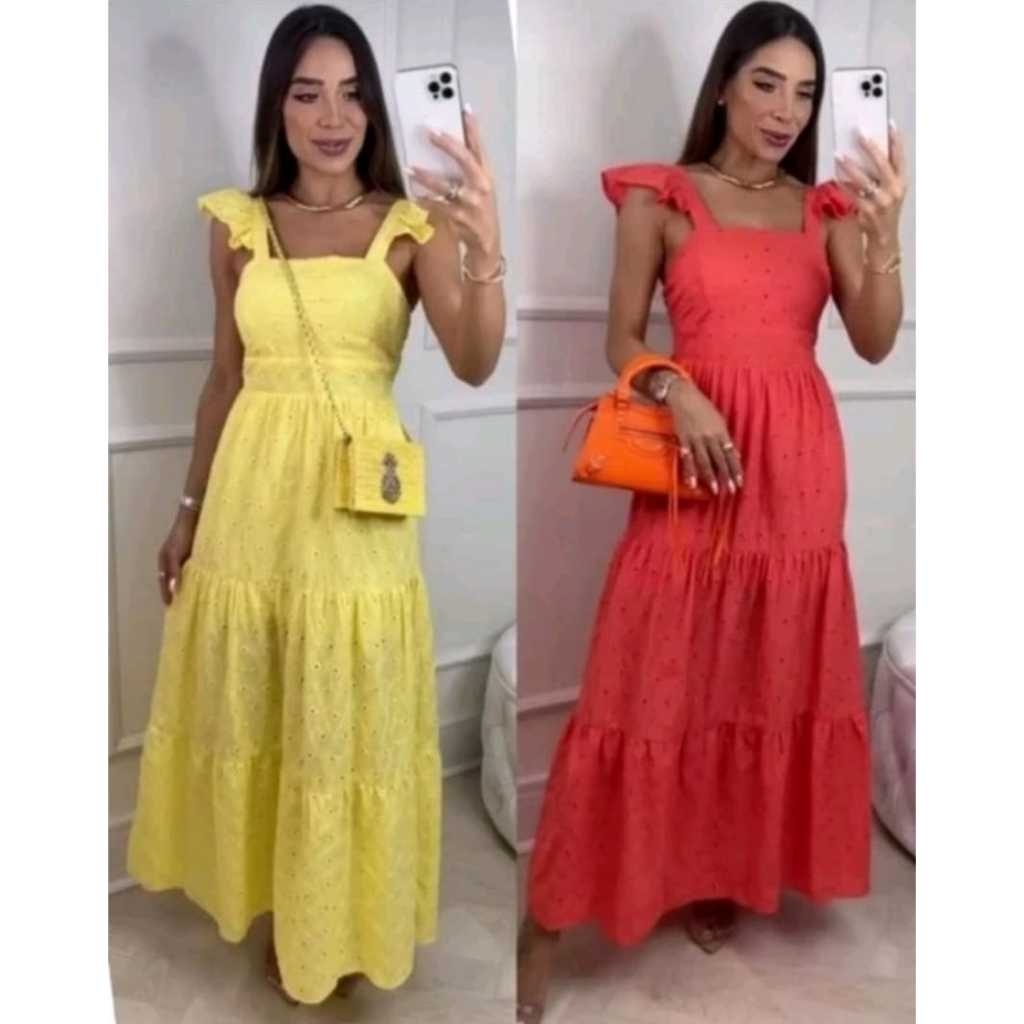 Vestidos Femininos 2023 Primavera E Verão Novo Vestido Longo Com