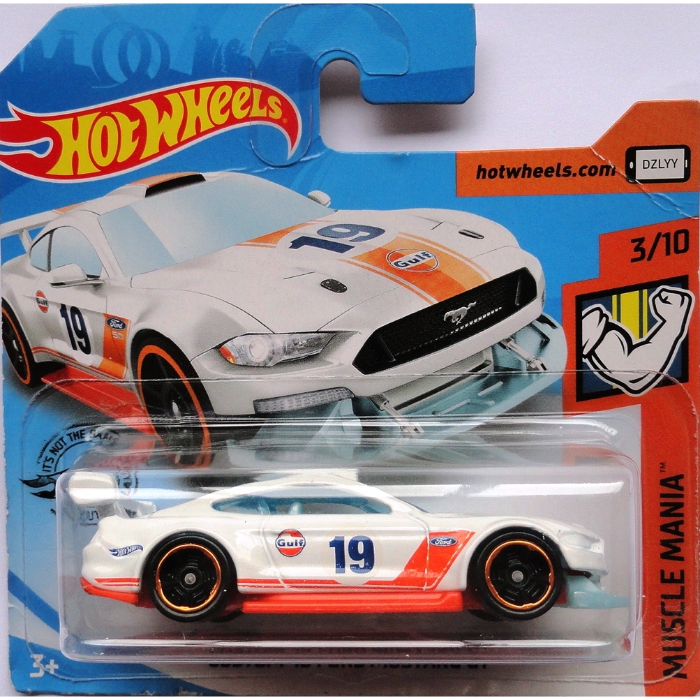 Hot wheels custom 18 ford mustang gt gulf shopee brasil