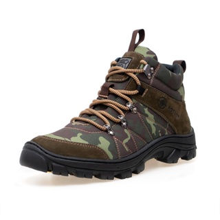 Bota Caterpillar de Couro Coturno Masculino Ref. 2190 Cor Brown - Botas de  Trilha