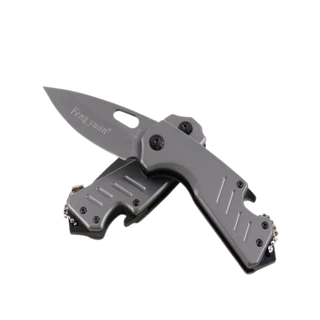 Canivete Grey Titanium Com Alça e Abridor Para Pesca e Camping