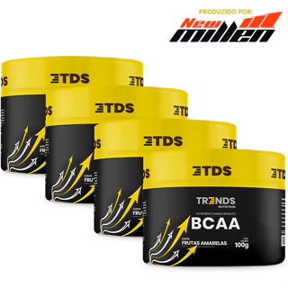 Combo 4x Bcaa Em Pó - Pote 100g - Atividade Física Academia
