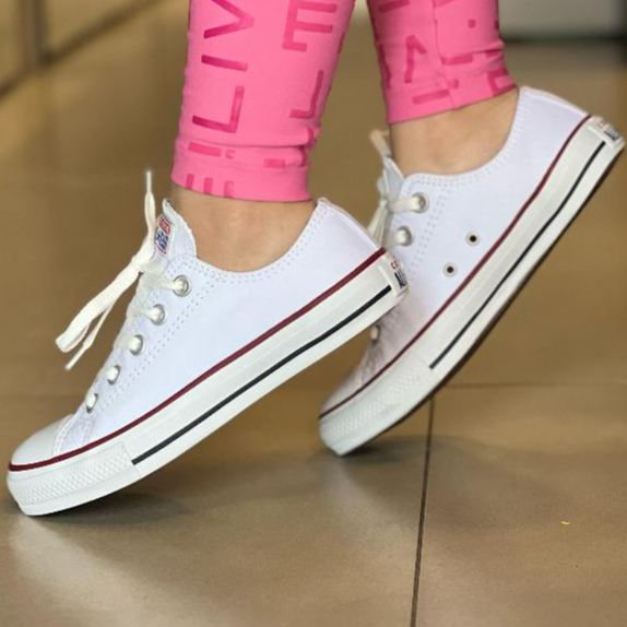 Tenis Casual Unissex All Star Tradicional Escolar Classico Palmilha em Gel Confortavel