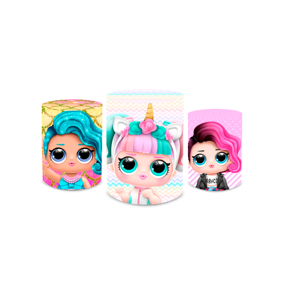 Kit Decoração Festa Roblox Girl Com 8 Totens Mdf + 5 Quadros