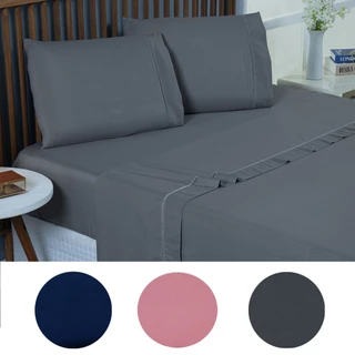 Jogo de Lençol Cama Queen 4 Peças Ponto Palito 400 Fios - Toque Extra Macio