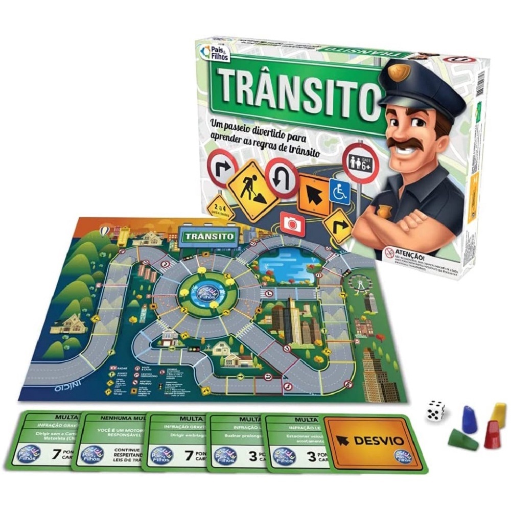 Jogo Aprendendo Regras de Trânsito - Jogo Educativo Transito | Shopee ...