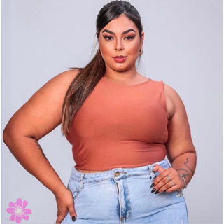 Blusinha em Renda Plus Size Alcinha Tamanho Grande Verão , Loja Moda Plus  Size Elegante e Confortável