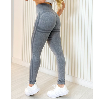 Calça Legging Esportiva Academia Feminina Cintura Alta Elástica Secagem Rápida 3RD SD578