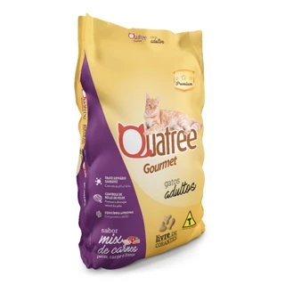 Ração Quatree Gourmet Gato Adulto Mix de Carnes 10,1 kg